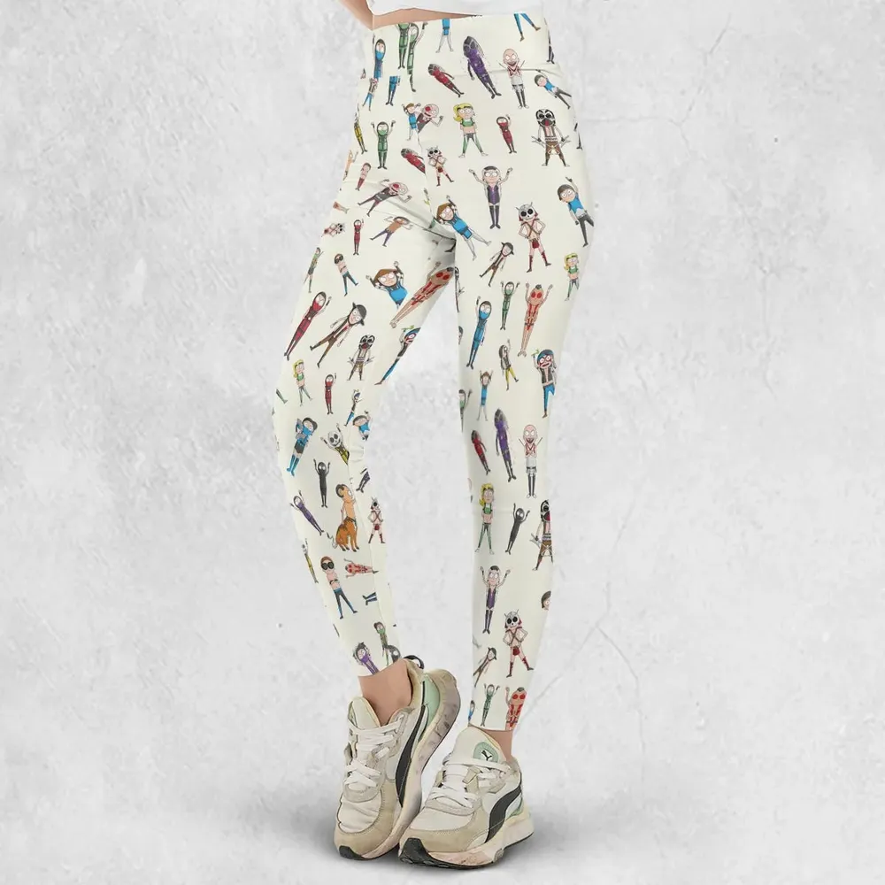 Morty Kombat Morty and Mortal Kombat Mashup Legging - 2