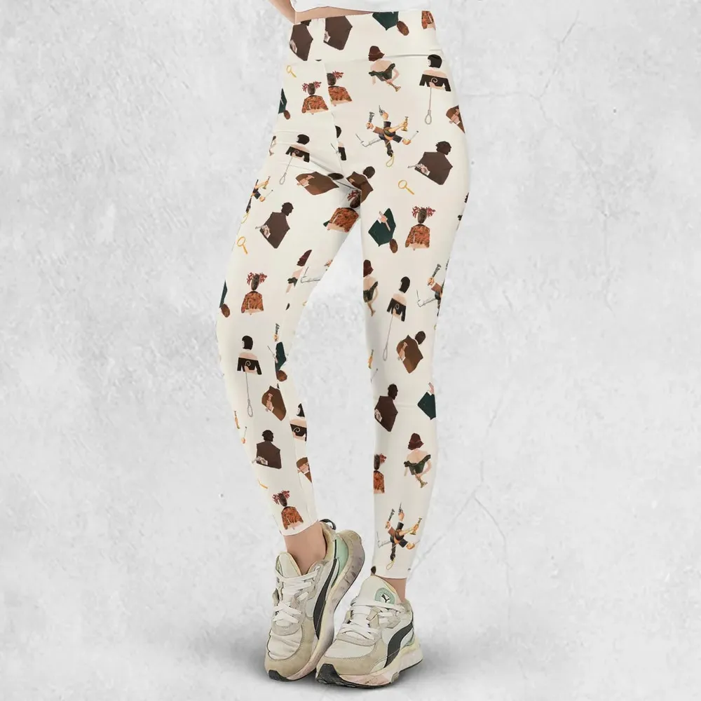Clue The Movie Characters Pattern Legging - 2