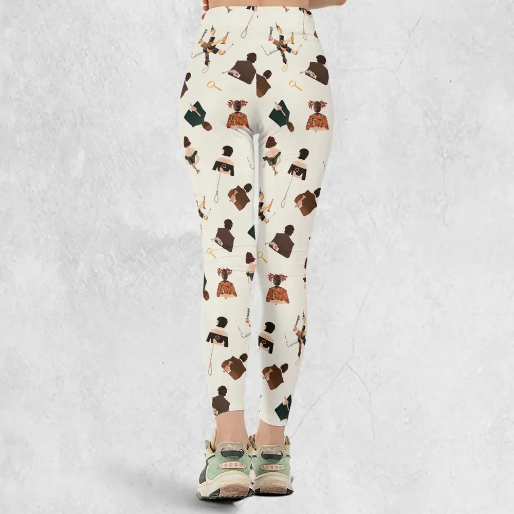 Clue The Movie Characters Pattern Legging - 3