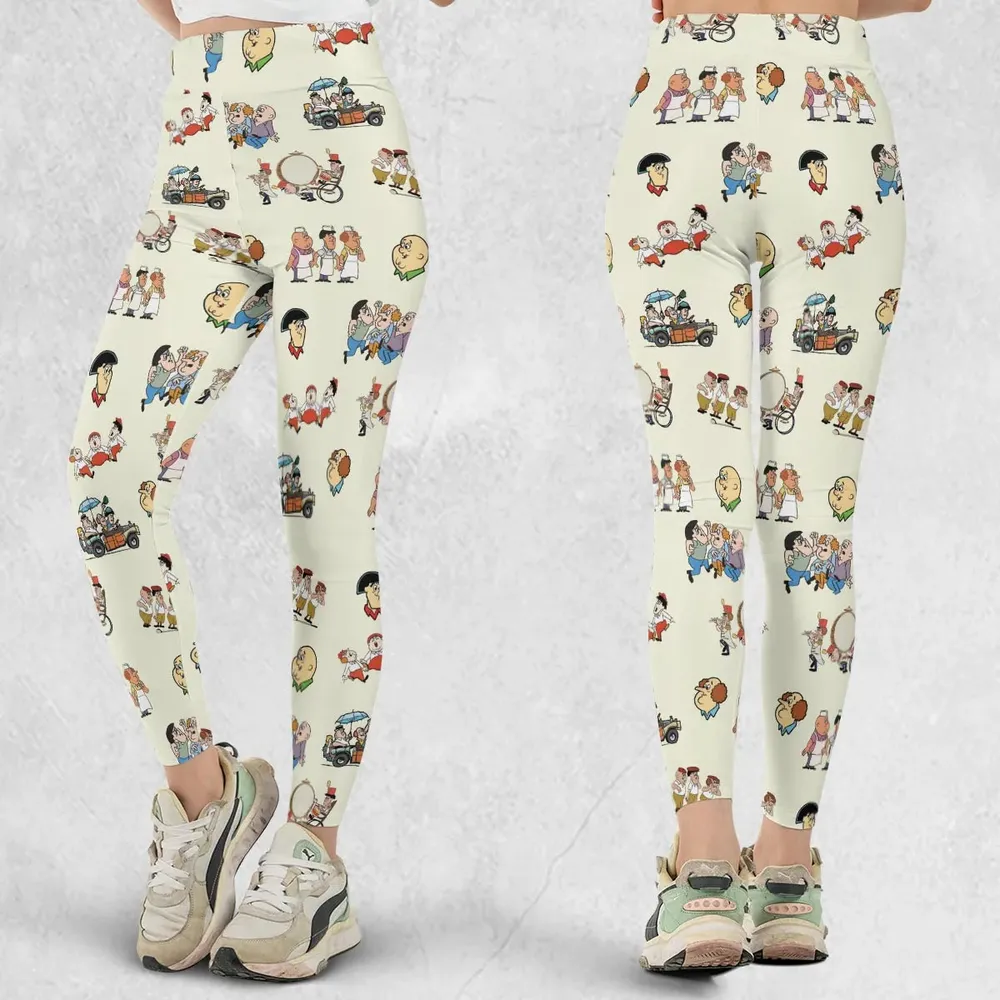 Three Stooges Cartoon 1965 Legging - 1