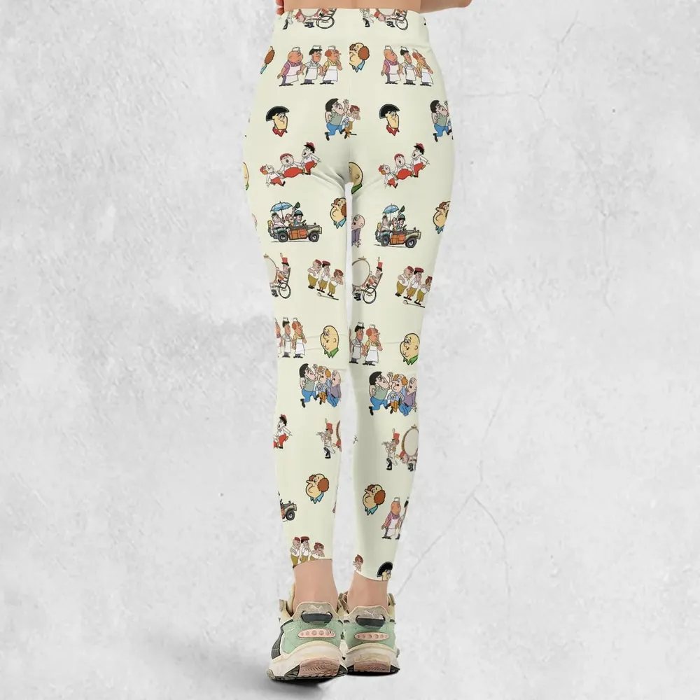 Three Stooges Cartoon 1965 Legging - 3