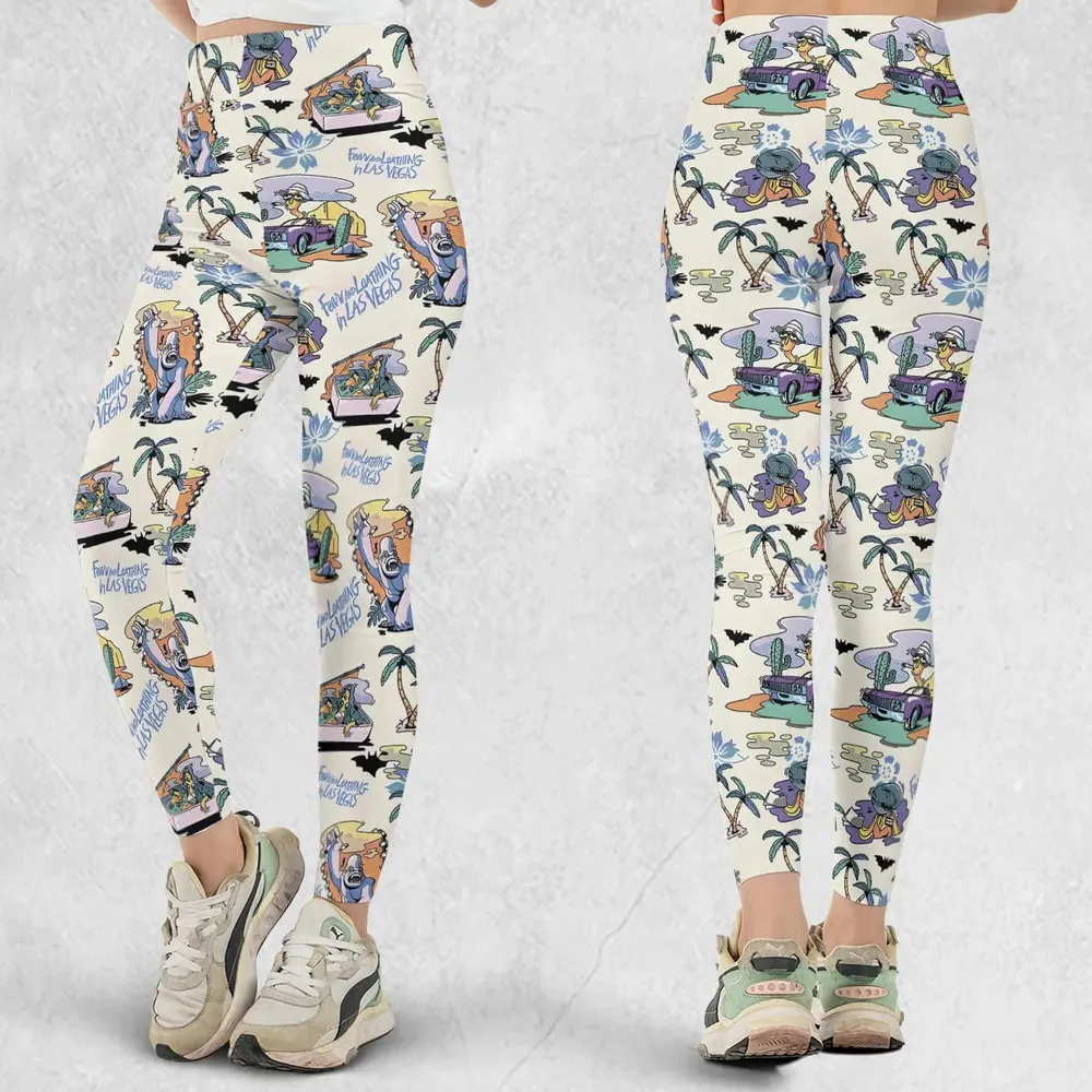 Vacation Fear and Loathing In Las Vegas Pattern Legging - 1