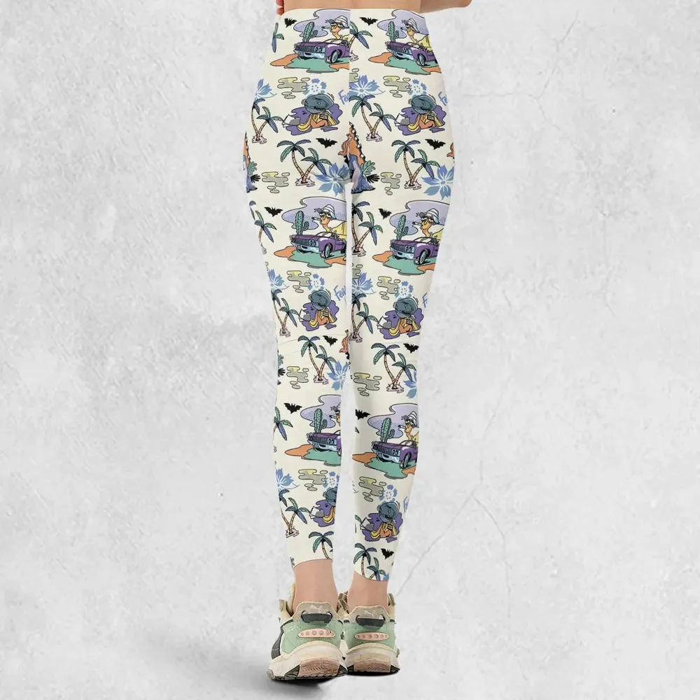 Vacation Fear and Loathing In Las Vegas Pattern Legging - 3