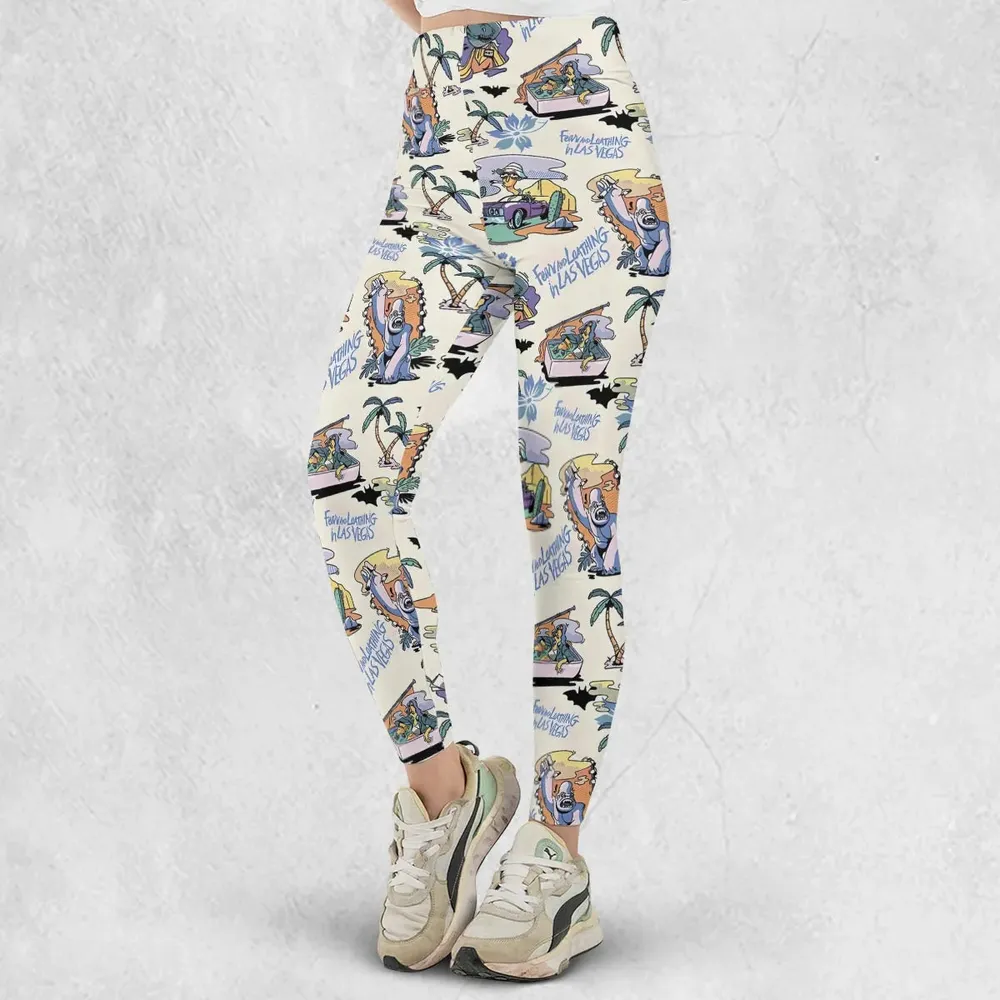 Vacation Fear and Loathing In Las Vegas Pattern Legging - 2
