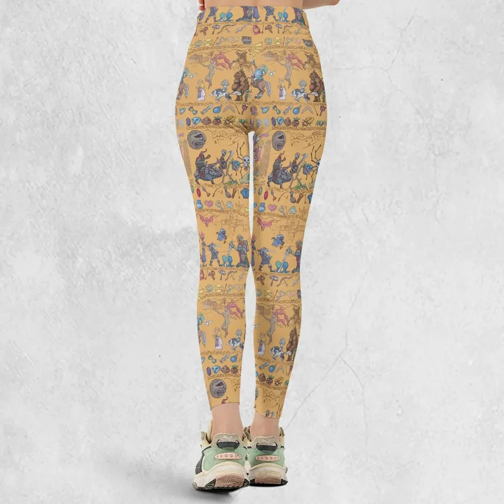 Link's Journey Tapestry The Legend Of Zelda Legging - 3