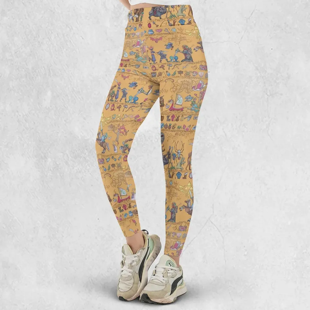 Link's Journey Tapestry The Legend Of Zelda Legging - 2