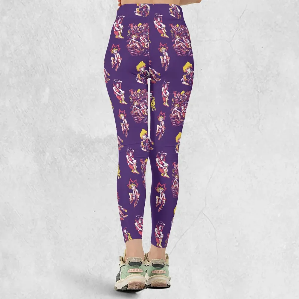 Yu Gi Oh Characters Patterns Legging - 3