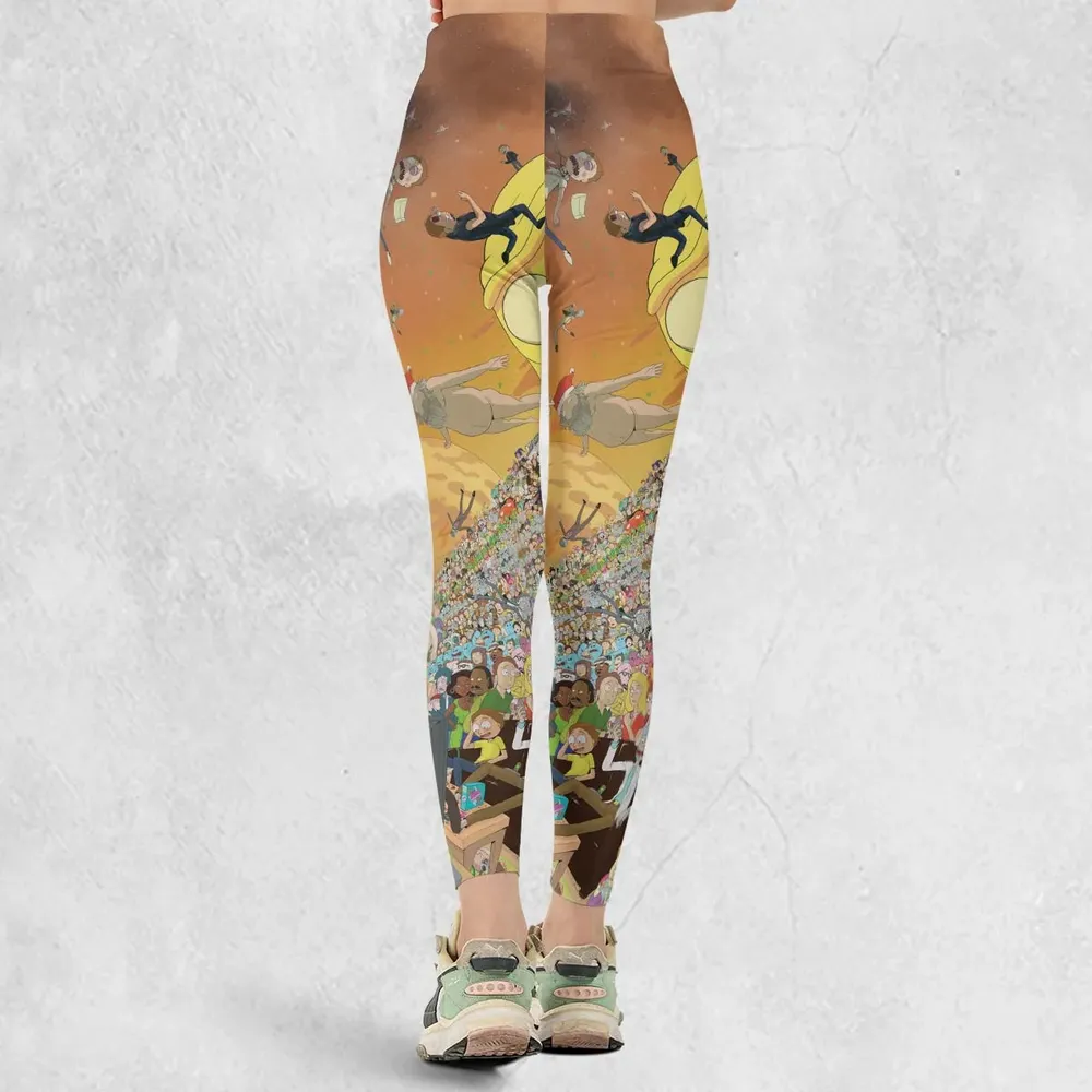 Every Rick and Morty Characters Legging - 3