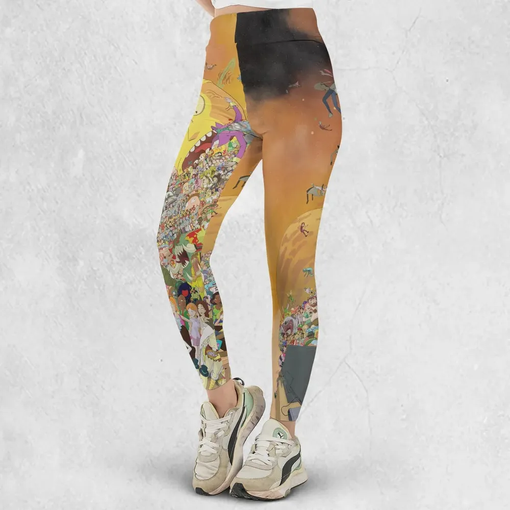 Every Rick and Morty Characters Legging - 2