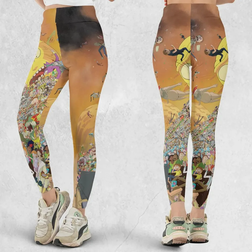 Every Rick and Morty Characters Legging - 1