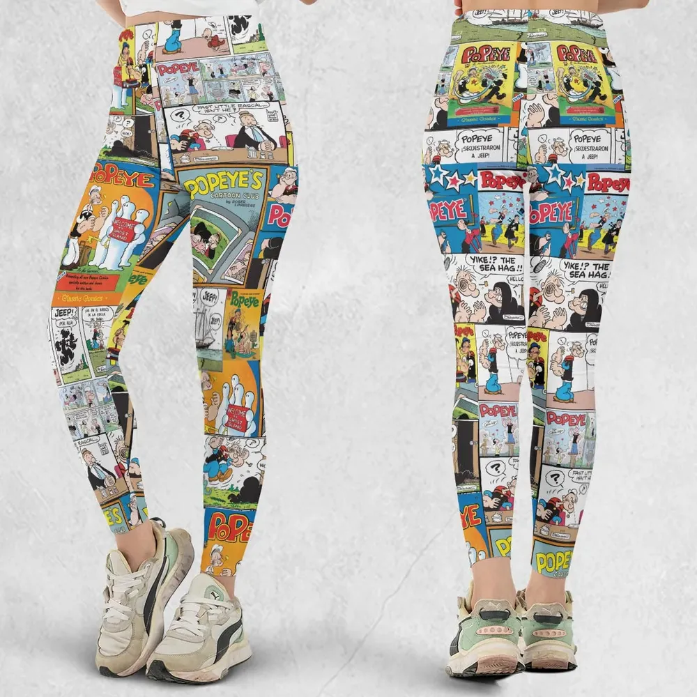 Olive Oyl Popeye Comic Legging - 1