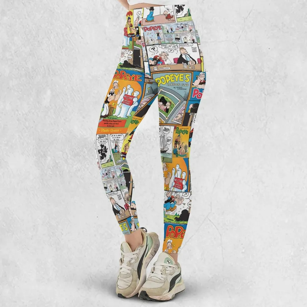 Olive Oyl Popeye Comic Legging - 2