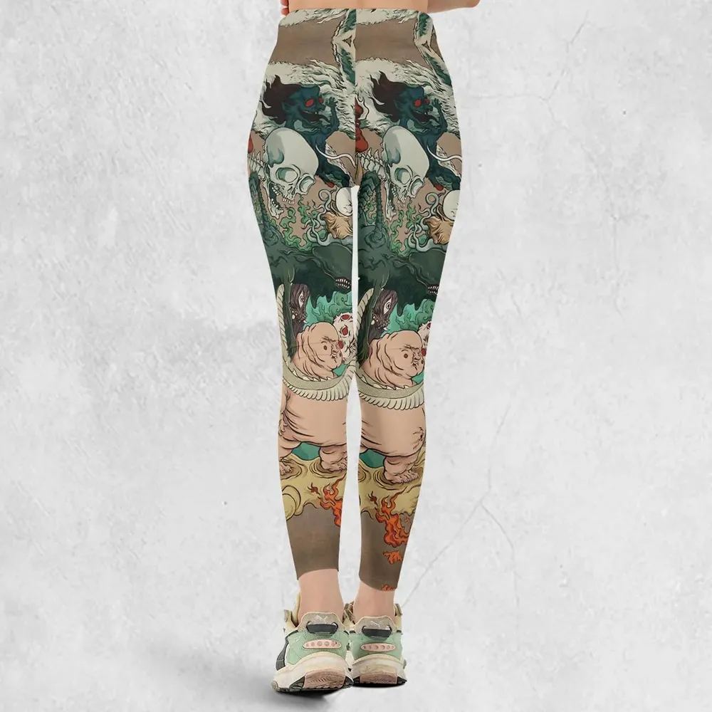 Japanese Kaiju Monsters Legging - 3