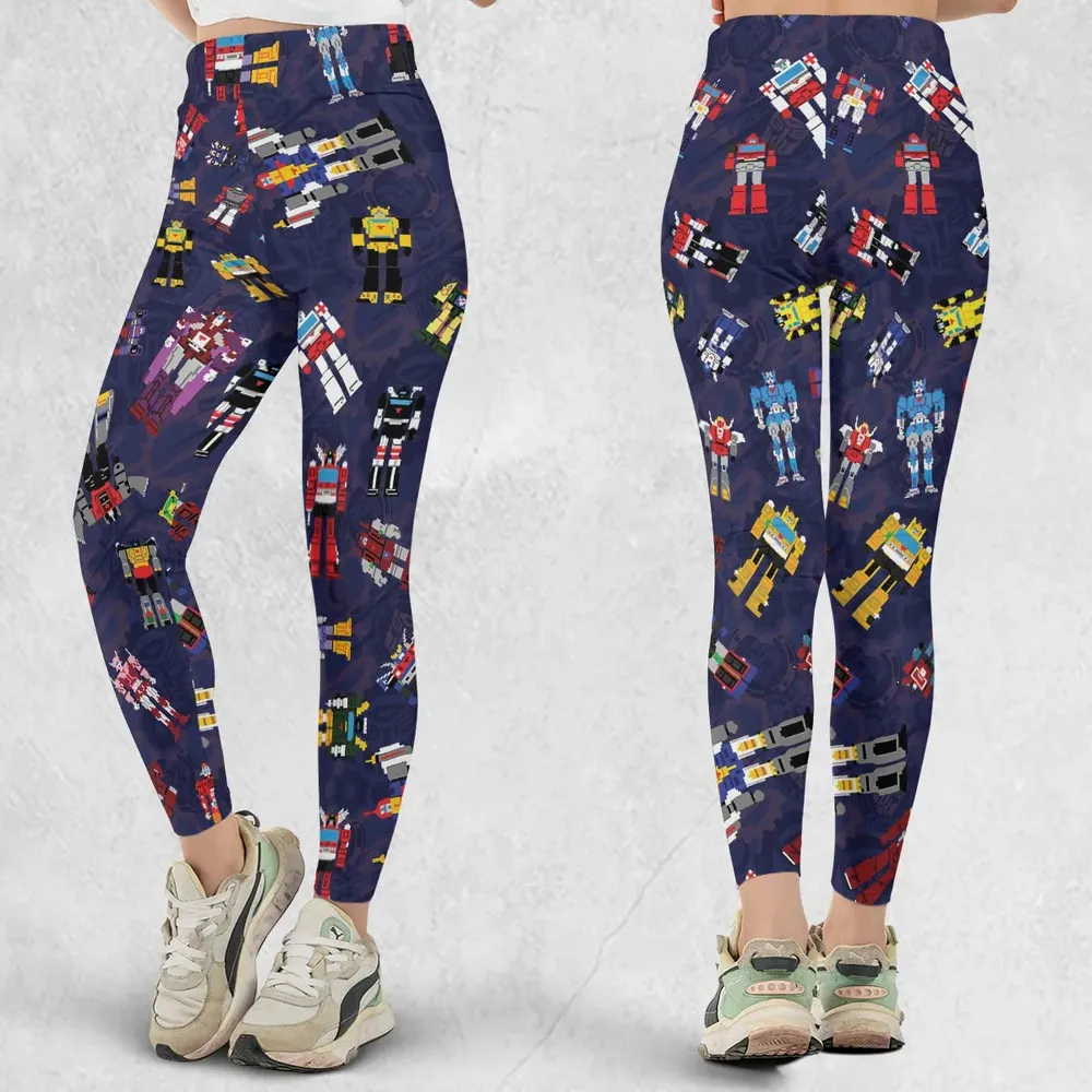8Bit Figure Transformers Characters Legging - 1
