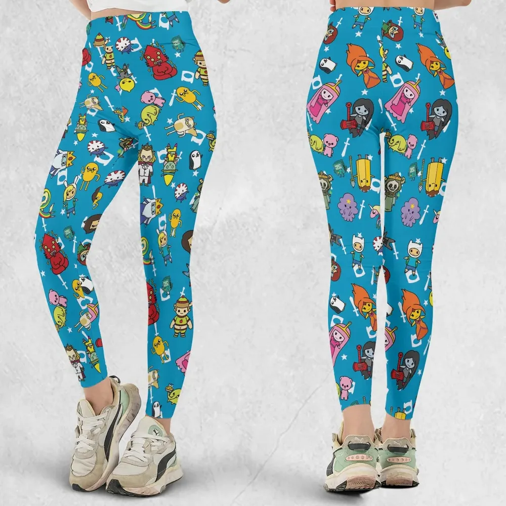 Adventure Time Characters Doodle Legging - 1