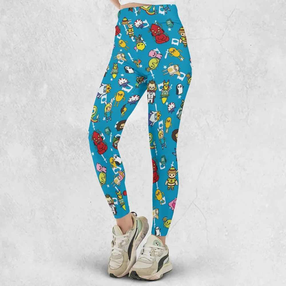 Adventure Time Characters Doodle Legging - 2