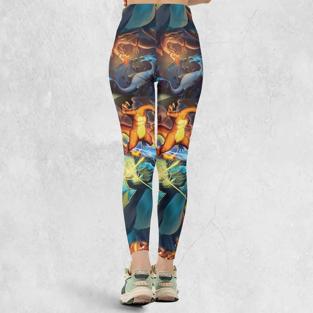 Charizard Ice Fire Dragon Combat Legging - 3