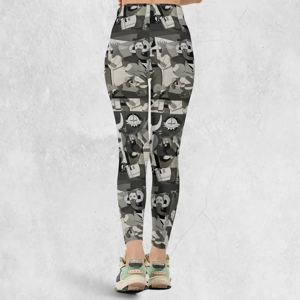 Monty Picasso Style Art Legging - 3