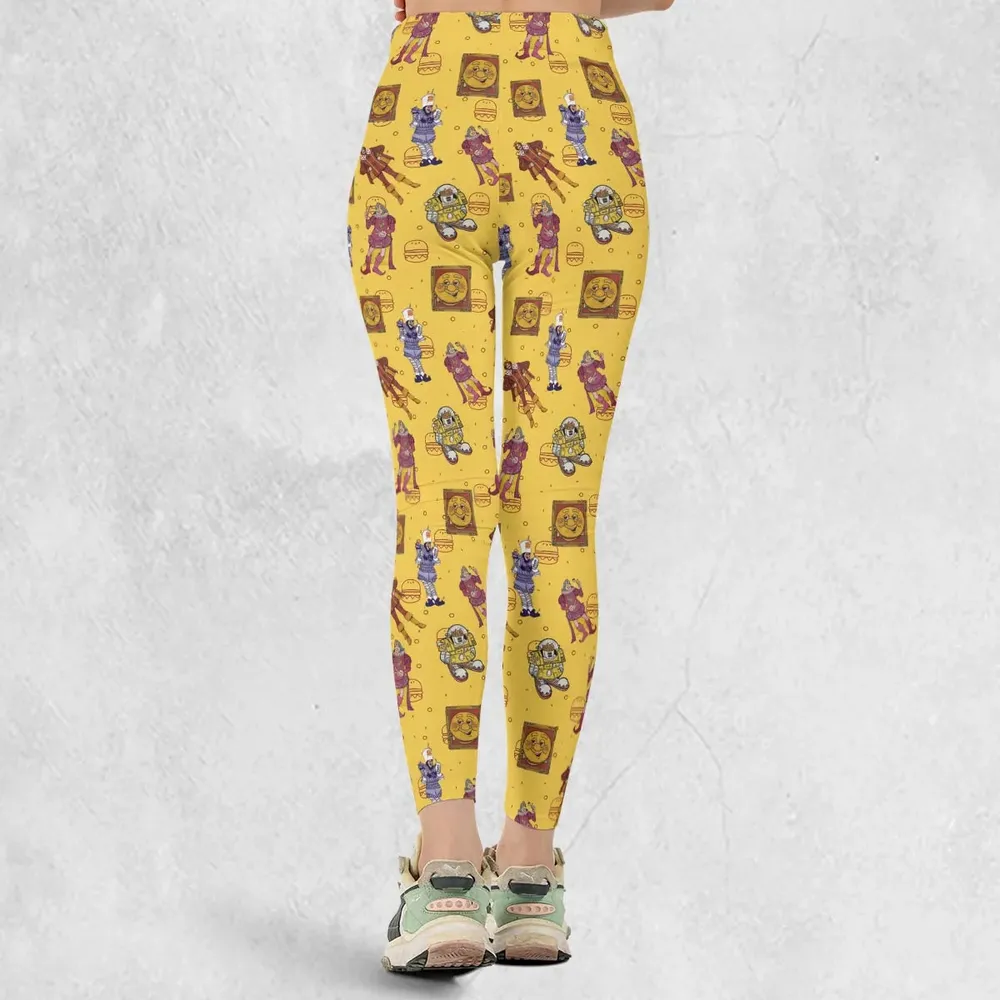 Vintage Burger King Commercial 1980 Legging - 3