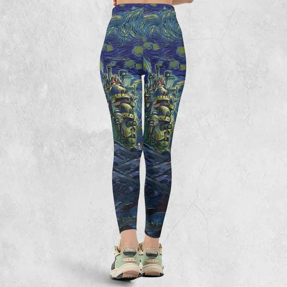 Howl’s Moving Castle Starry Night Legging - 3