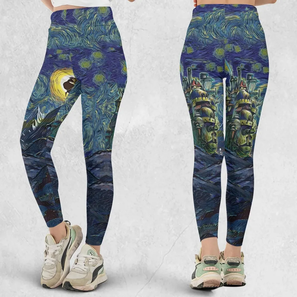 Howl’s Moving Castle Starry Night Legging - 1