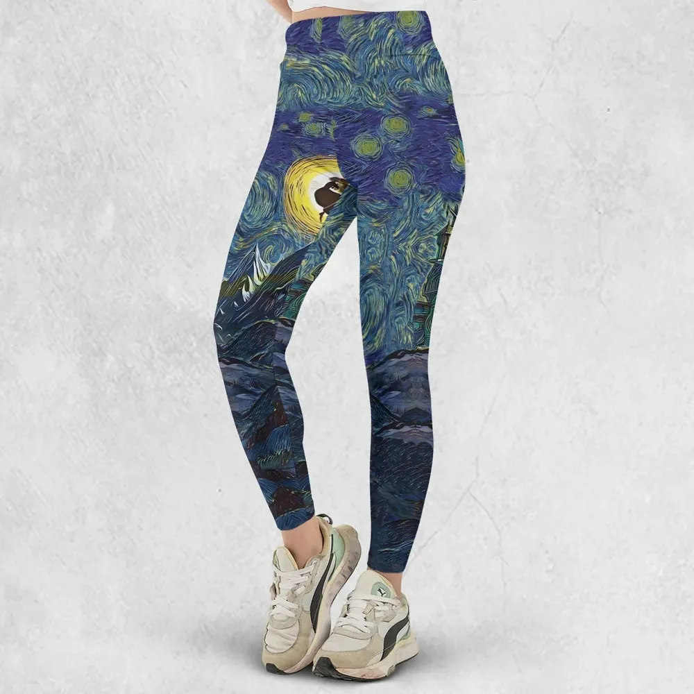 Howl’s Moving Castle Starry Night Legging - 2