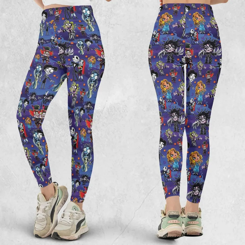 Tim Burton Movies Legging - 1