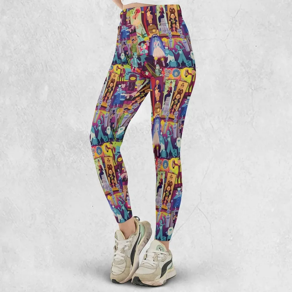 Retro Mansion Collage Legging - 2