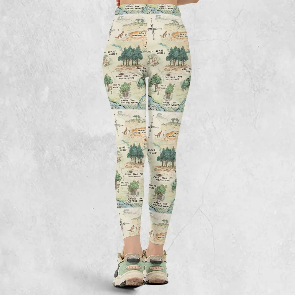 Hundred Acre Wood Map Legging - 3