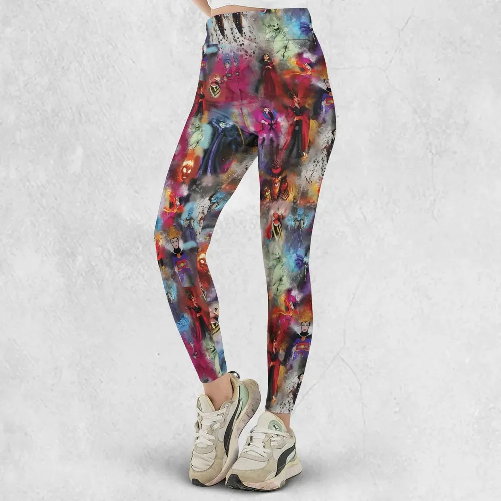 Watercolor Villains Legging - 2