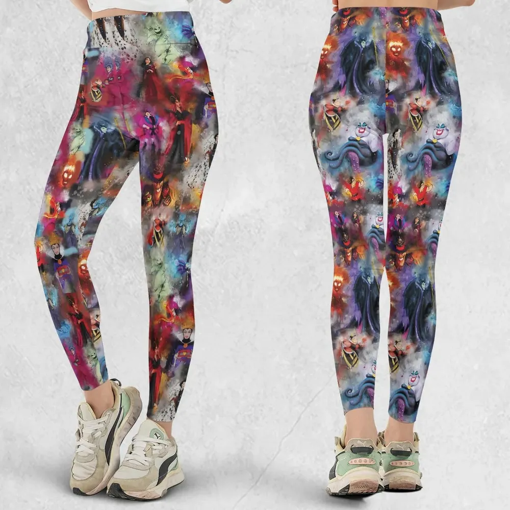 Watercolor Villains Legging - 1