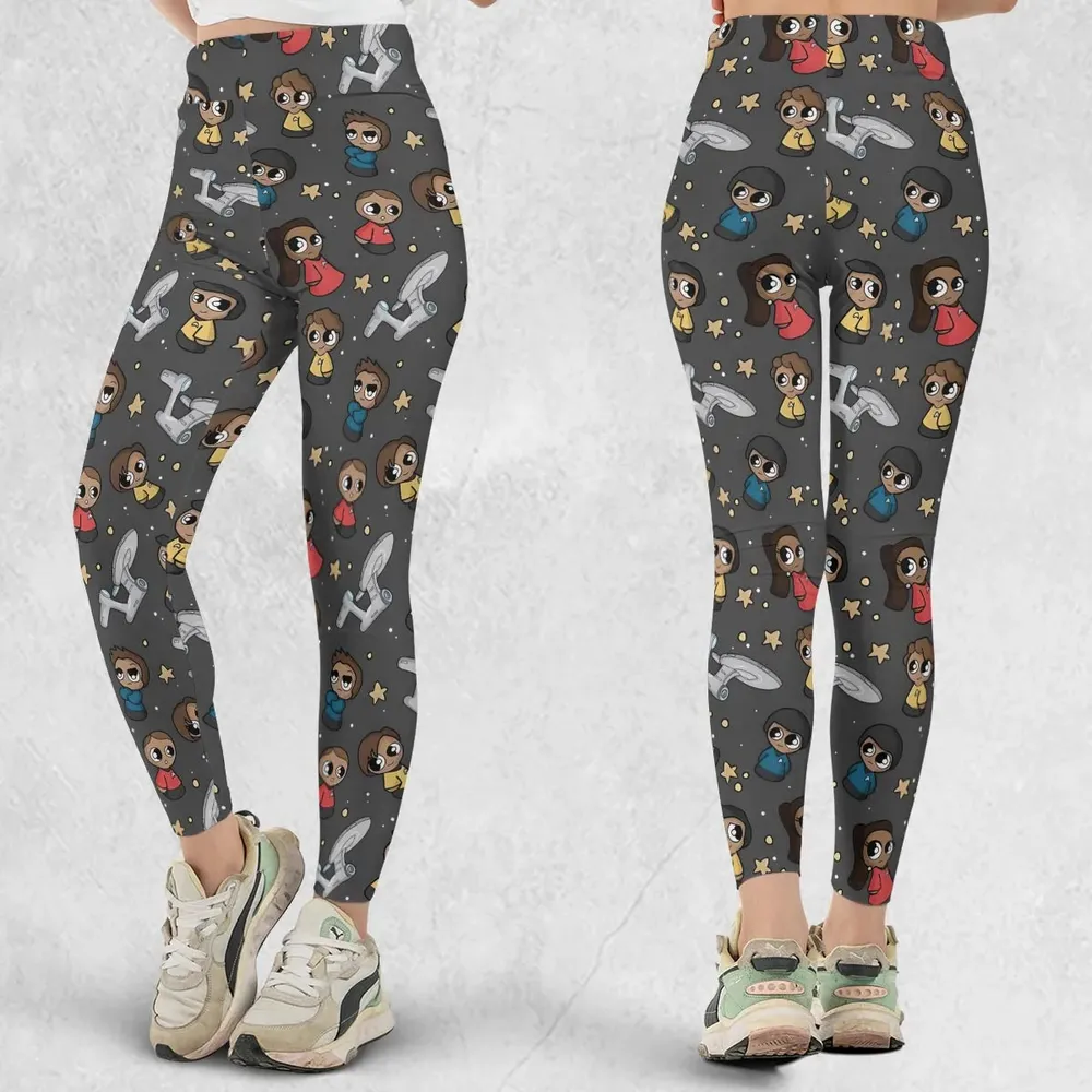 Cute Space Star Trek Legging - 1