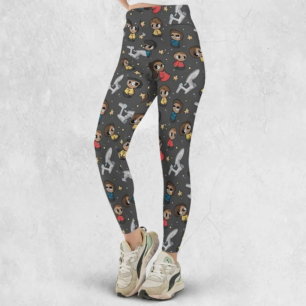 Cute Space Star Trek Legging - 2