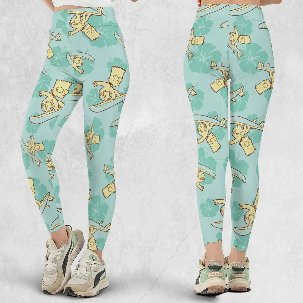 Surfing Simpsons The Simpsons Legging - 1