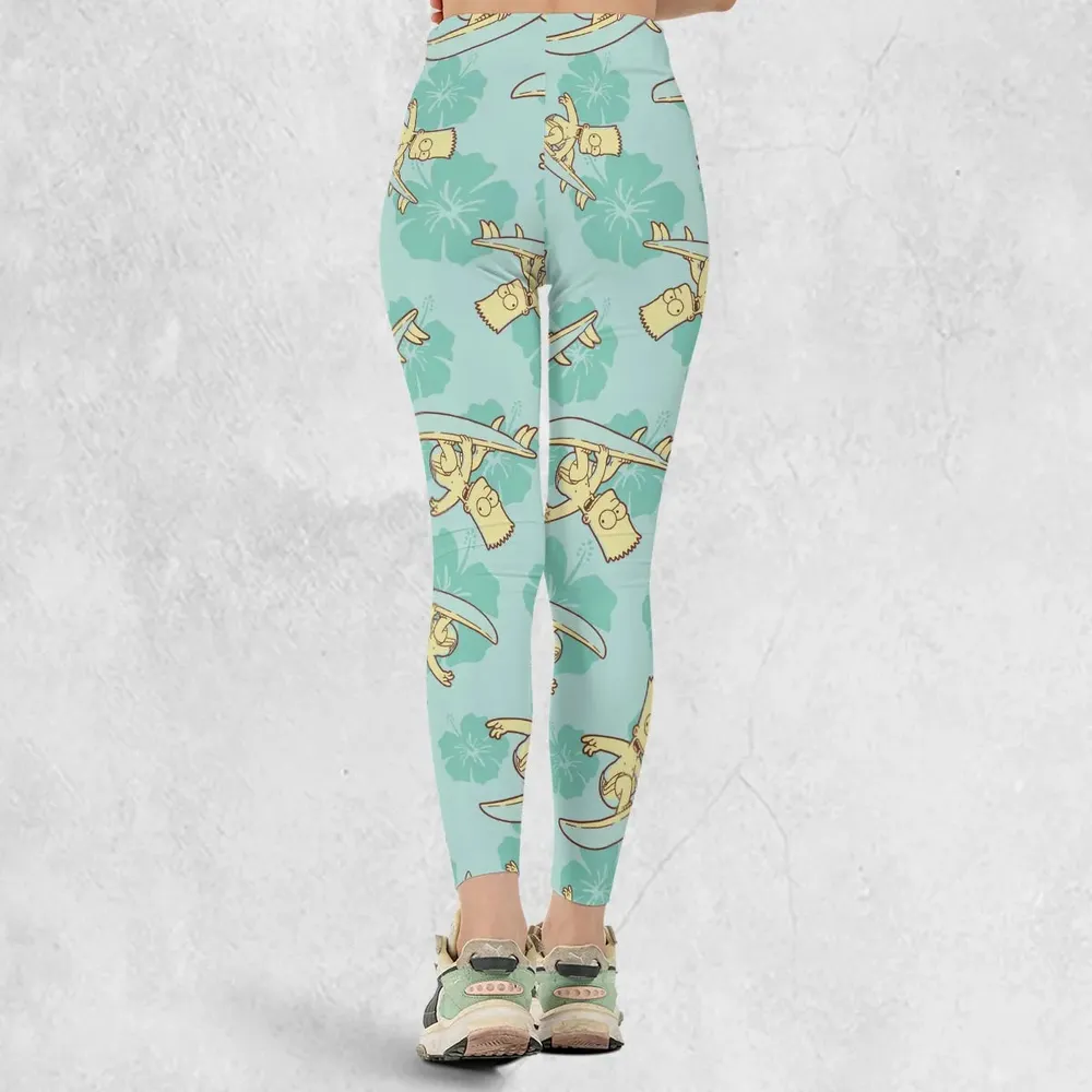 Surfing Simpsons The Simpsons Legging - 3