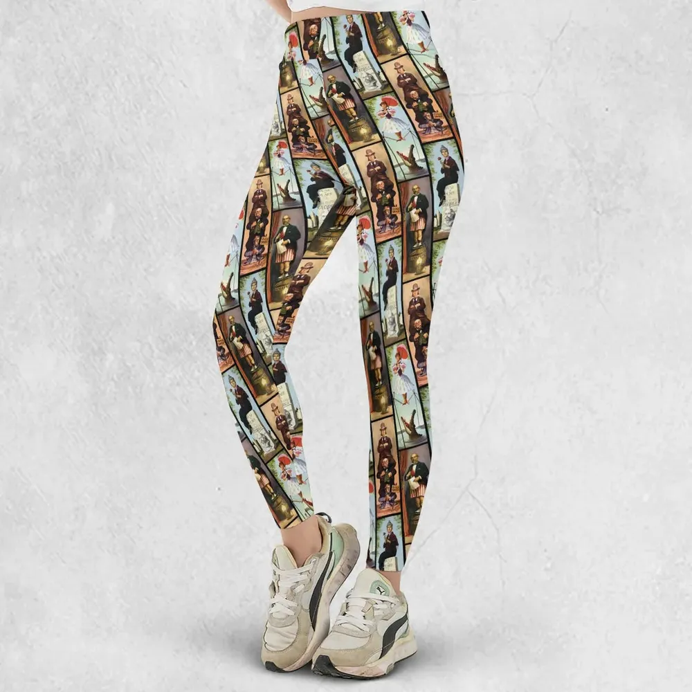 Haunted Mansion Vintage Stretch Pattern Legging - 2