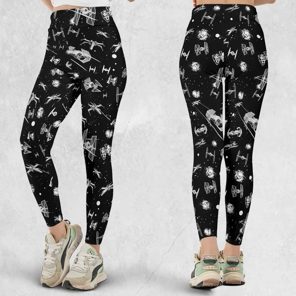 Space Ship Battle Star Wars Legging - 1