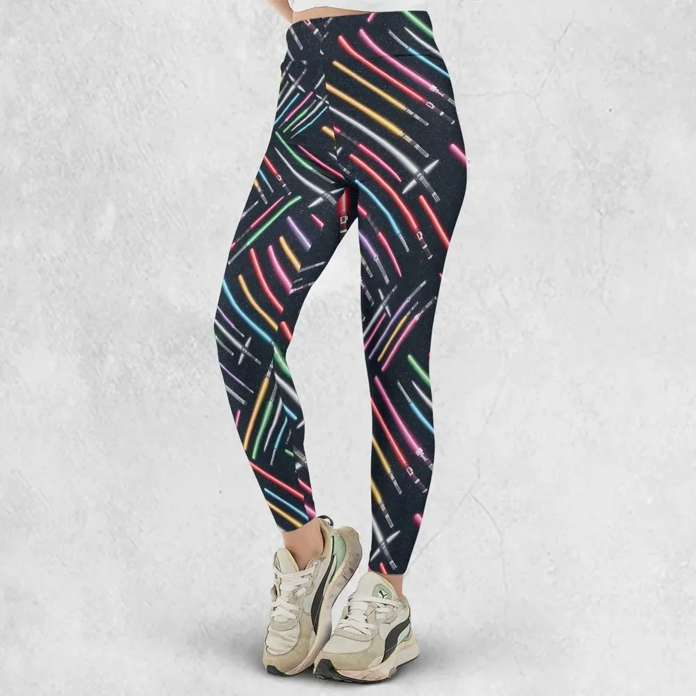 Lightsabers Star Wars Pattern Legging - 2