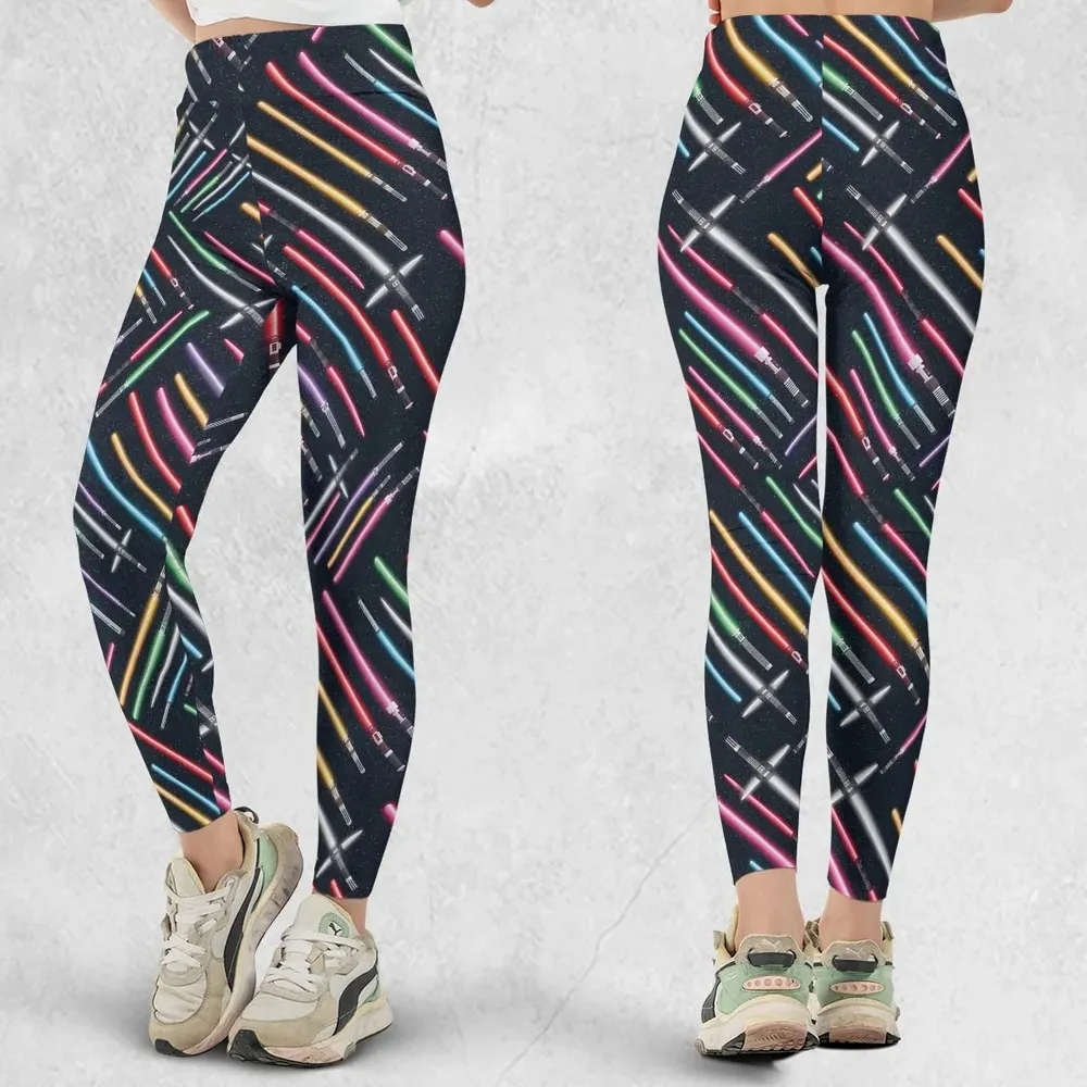 Lightsabers Star Wars Pattern Legging - 1