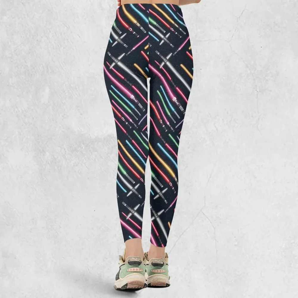 Lightsabers Star Wars Pattern Legging - 3
