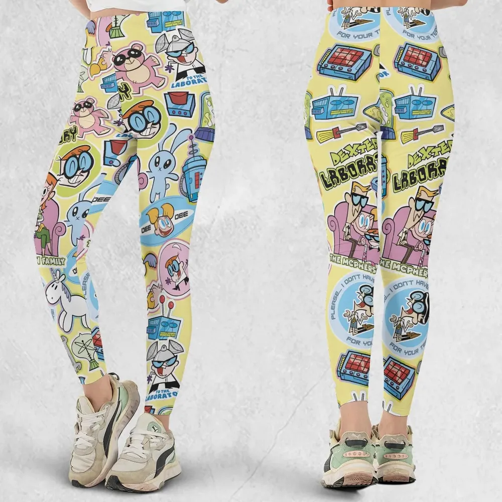 Dee Dee Mandark Dexter's Laboratory Funny Legging - 1