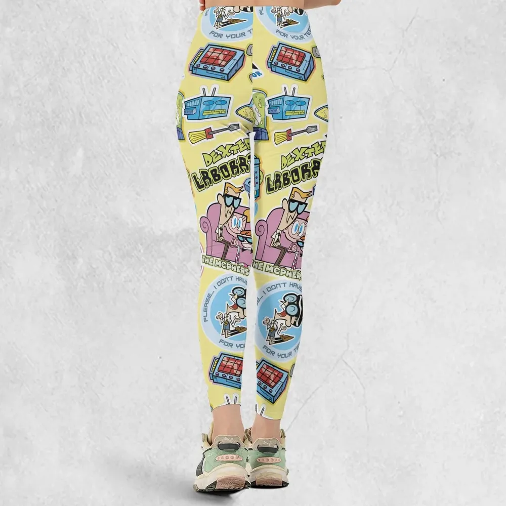Dee Dee Mandark Dexter's Laboratory Funny Legging - 3