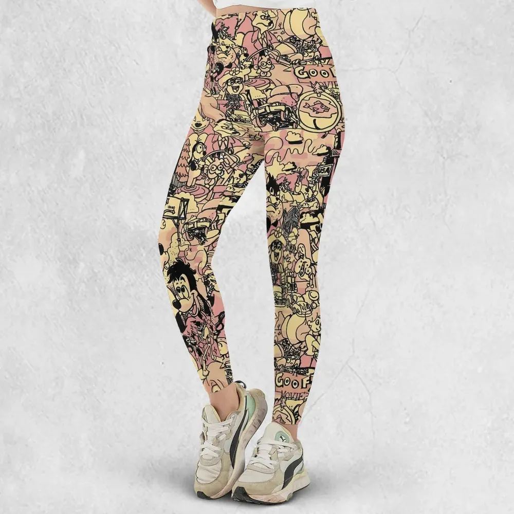 Goofy Movie Collage Legging - 2