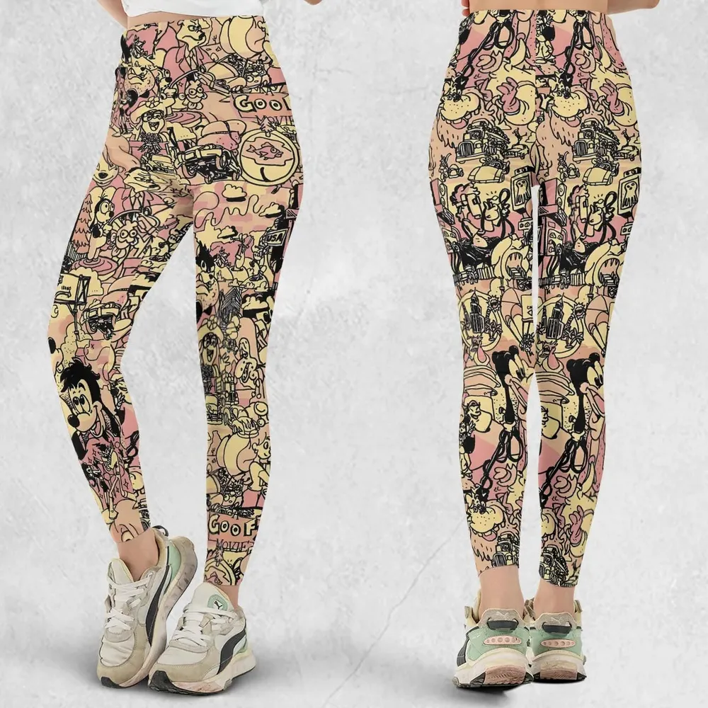 Goofy Movie Collage Legging - 1