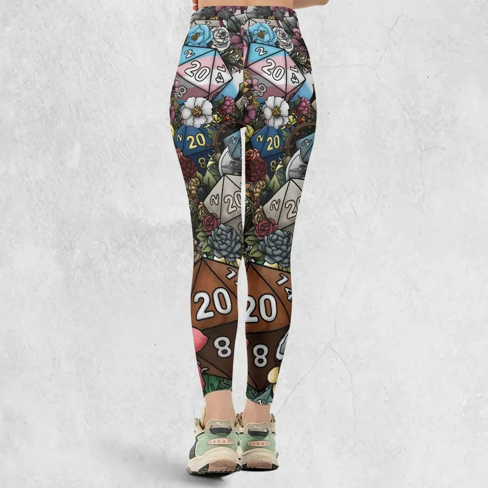 Flower Dice DnD Legging - 3
