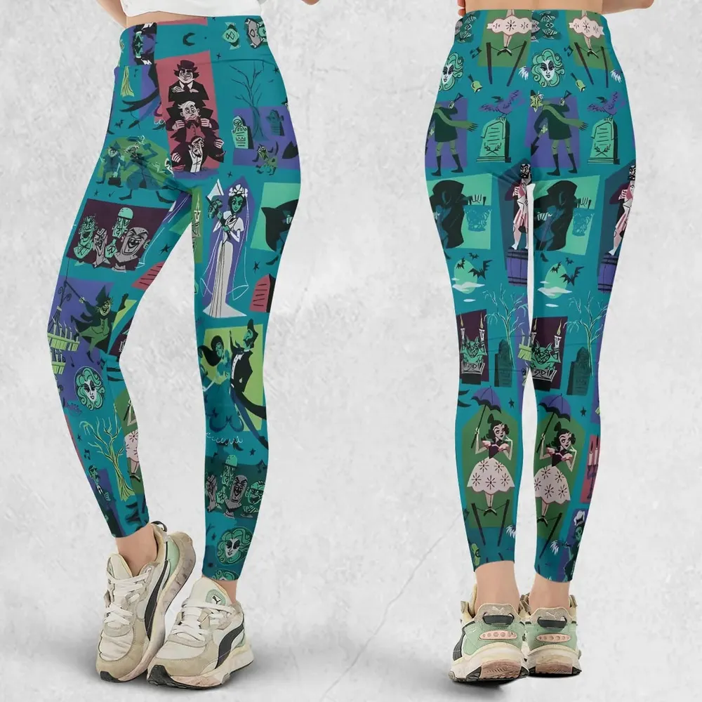 Haunted Chic Haunted Mansion Legging - 1