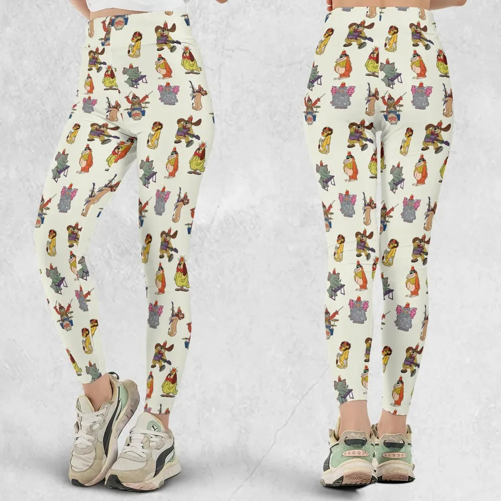 Snorky Fleegle Drooper Bingo The Banana Splits Legging - 1