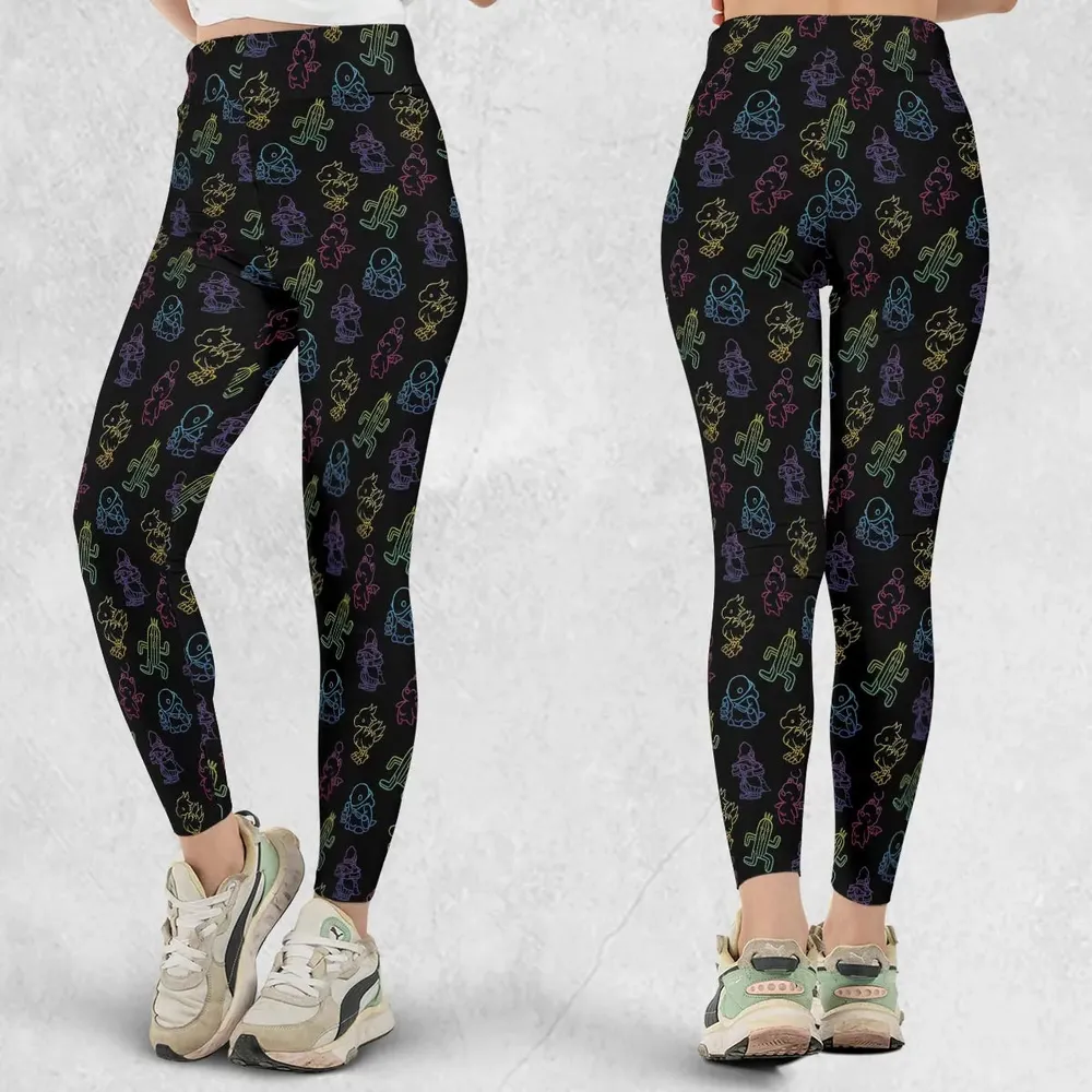 From Chocobos To Cactuars Final Fantasy Legging - 1