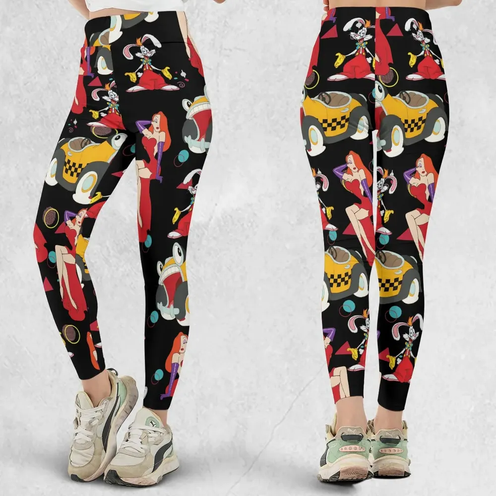 Retro 90s Jessica Rabbit Roger Rabbit Legging - 1