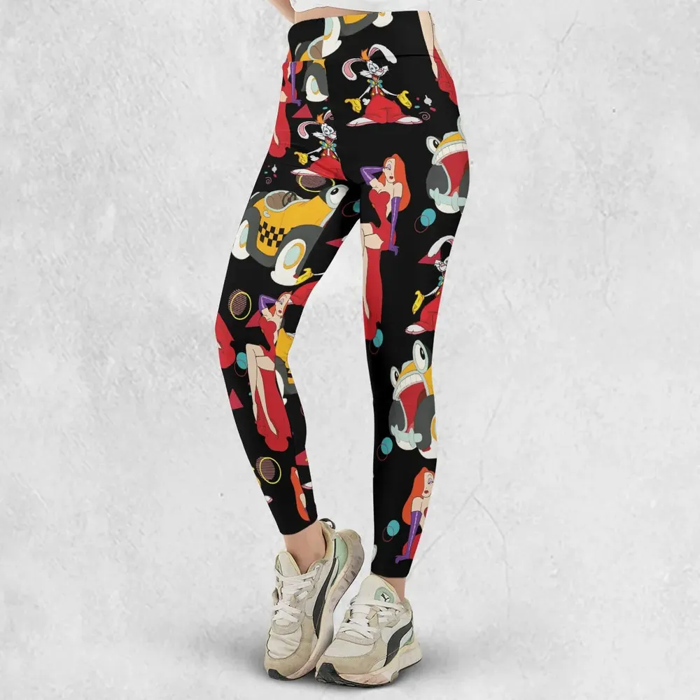 Retro 90s Jessica Rabbit Roger Rabbit Legging - 2